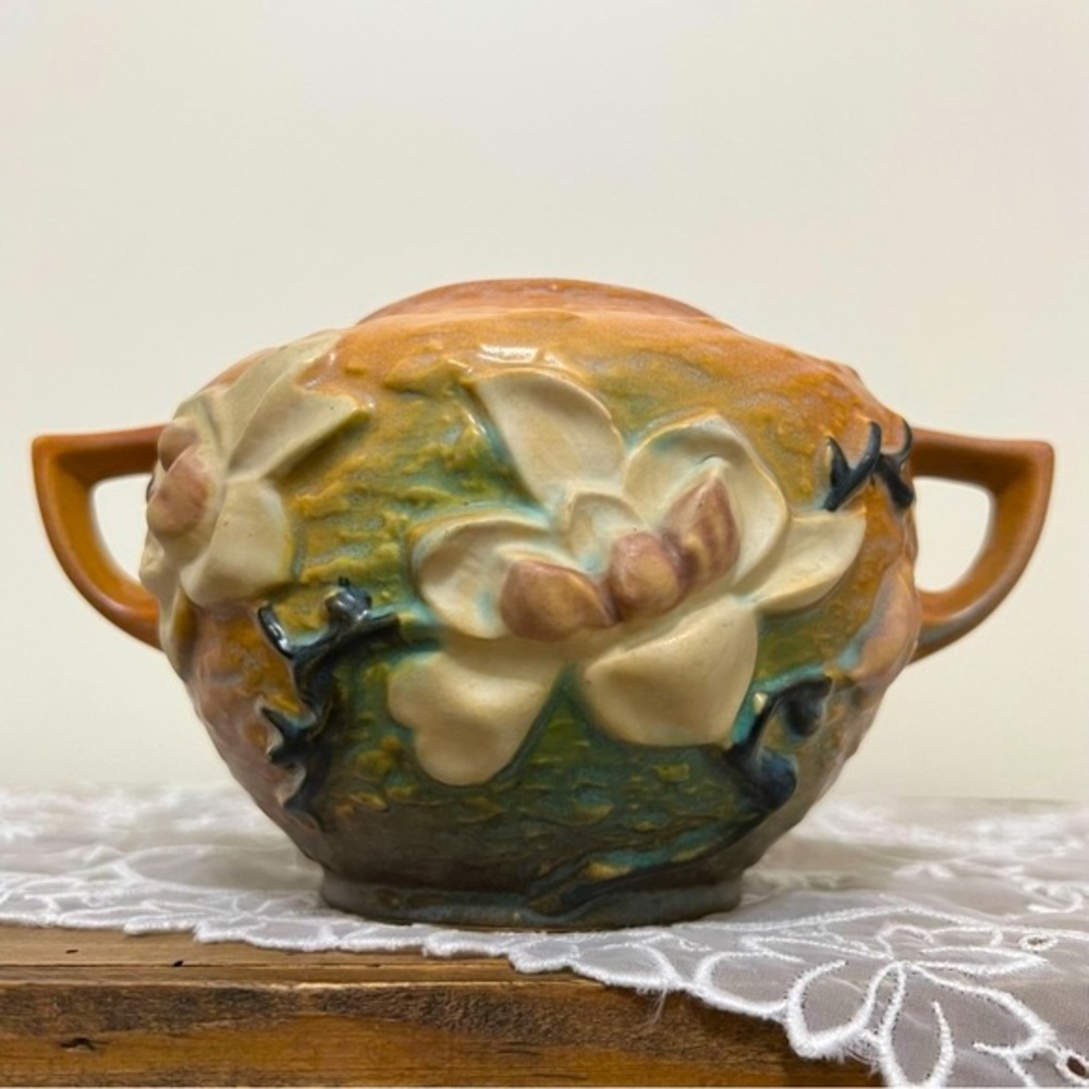 Vintage Roseville Double Handled Jardenier Pottery Handmade Timeless